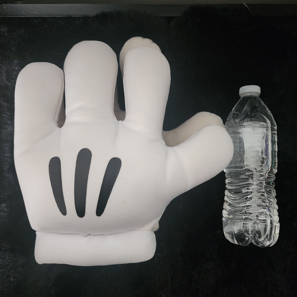 Disney White and Black Mickey Mouse Glove Costume Accessory